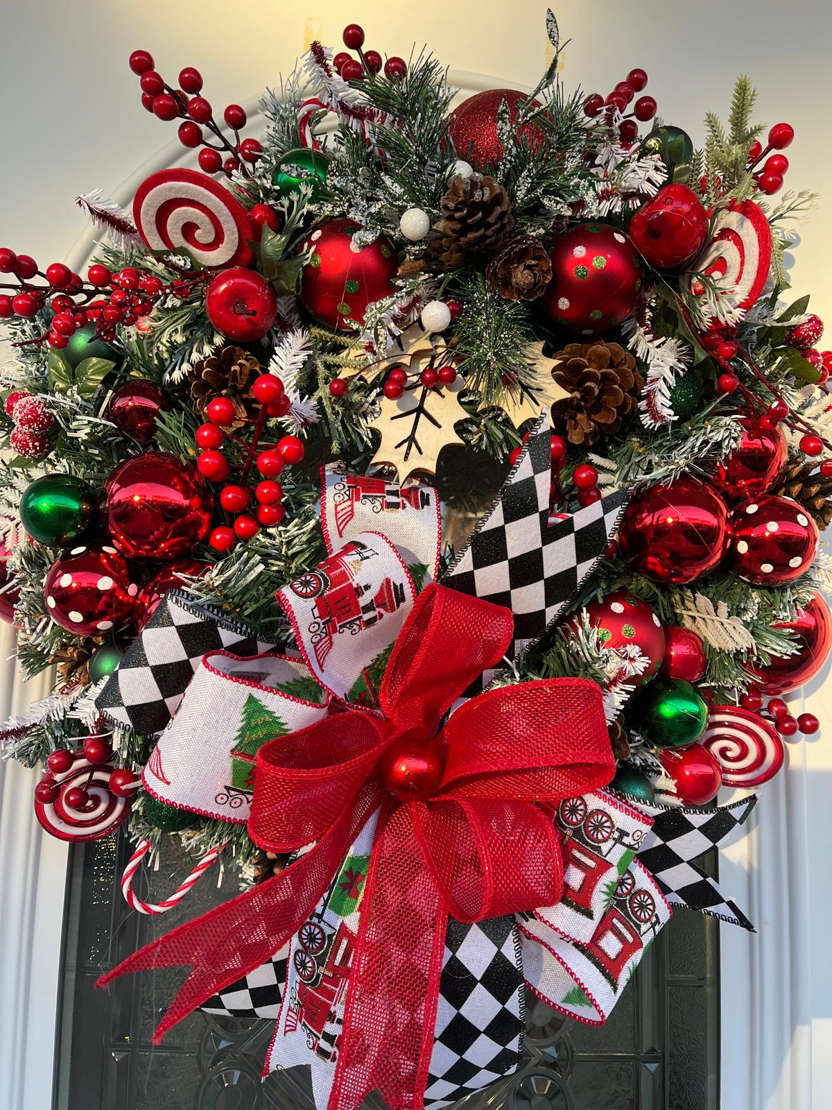 Christmas wreath (red)